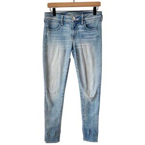 American Eagle Jegging Super Super Stretch Skinny Jeans Light Wash Women's 4
